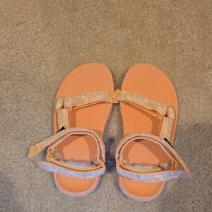 Teva Kids Sandals in Peach and Cream